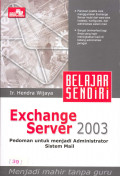 Belajar sendiri exchange server 2003