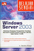 Belajar sendiri windows server 2003