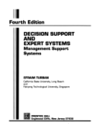 Decision support systems and expert systems