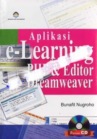 Image of Aplikasi e-learning dengan PHP dan editor dreamweaver